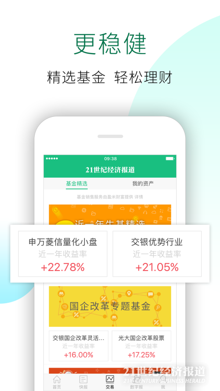 下载量突破3500万！21APP全新上线基金交易功能-下载基金软件