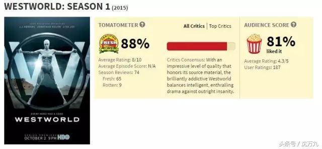 十部顶级神作9.5评分美剧西部世界，诺兰继《西部世界》后的又一部王炸