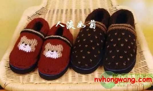 毛线拖鞋的钩法教程，毛线拖鞋的编织方法