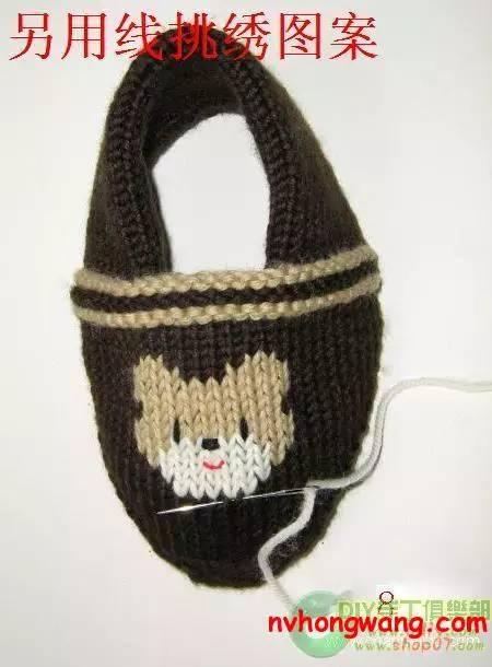 毛线拖鞋的钩法教程，毛线拖鞋的编织方法