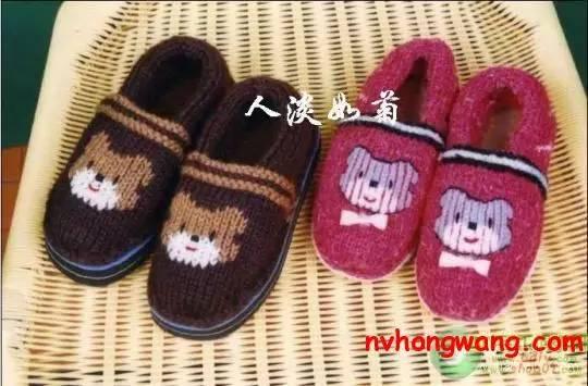 毛线拖鞋的钩法教程，毛线拖鞋的编织方法