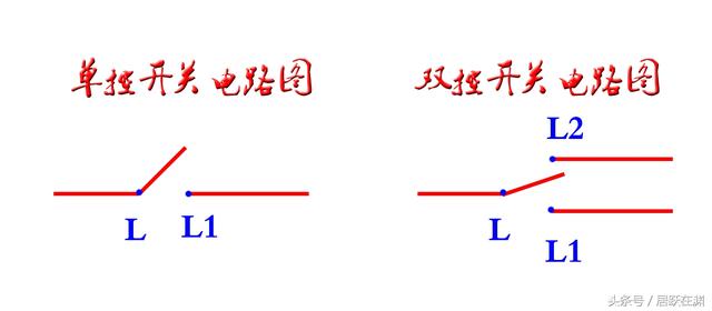 灯双控开关接线图，灯开关双控怎么接线（电工入门级双控灯实物接线）