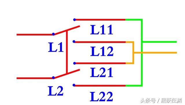 灯双控开关接线图，灯开关双控怎么接线（电工入门级双控灯实物接线）