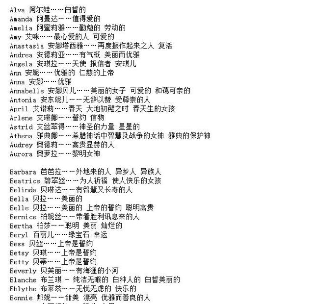 好听寓意好的小孩英文名，小孩起英文名大全