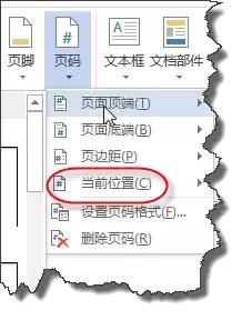 word文档页码设置方法，一个Word文件设置不同页码