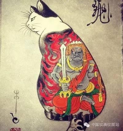 贵族猫纹身图，60张宠物爱好者的猫咪纹身照片