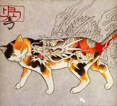 贵族猫纹身图，60张宠物爱好者的猫咪纹身照片