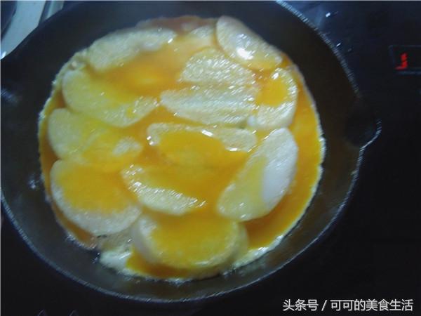 煎糖鸡蛋糍粑做法，蛋煎糯米糍粑一道江南点心