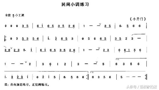 竹笛教学笛子演奏，笛子教学第一讲