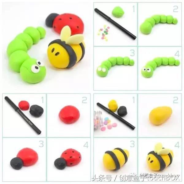 粘土手工简单小动物，创意粘土手工小动物（教你用黏土做6款萌萌小动物）
