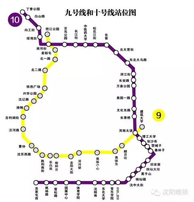 沈阳地铁2号线线路图，沈阳地铁二号线南延线规划图（沈阳区区通地铁的时代即将到来）