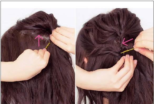 半扎的发型扎法图解，学会这几款半扎发型