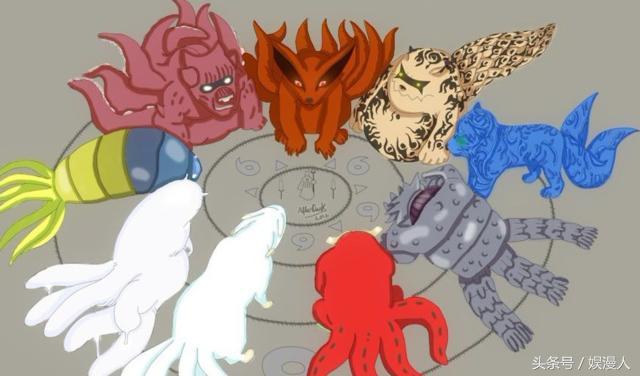 火影忍者九个尾兽都是哪些，火影忍者中九只尾兽的童年萌照