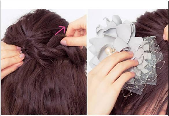 半扎的发型扎法图解，学会这几款半扎发型