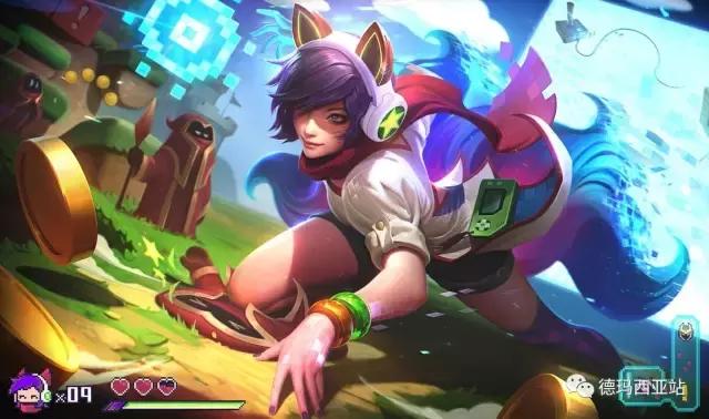 lol阿狸kda皮肤，Girl》人物卡kda阿狸分享