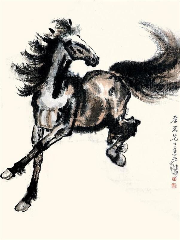 徐悲鸿国宝级大师作品，国家愿意用齐白石和徐悲鸿的画来换