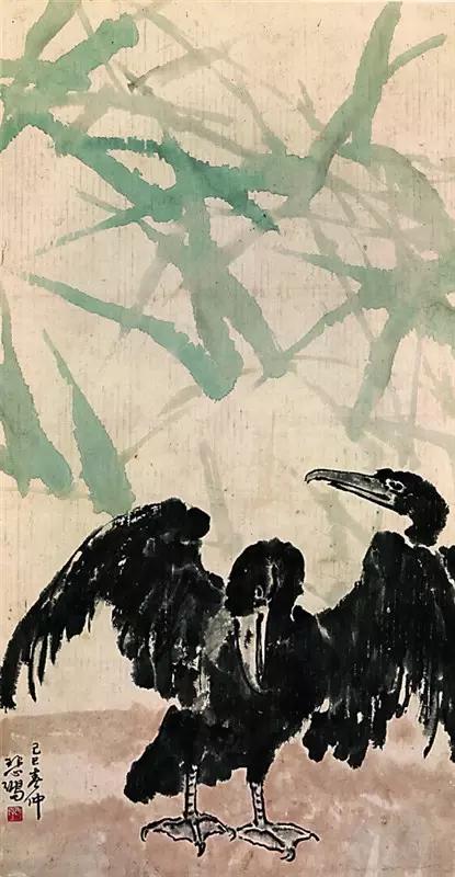 徐悲鸿国宝级大师作品，国家愿意用齐白石和徐悲鸿的画来换