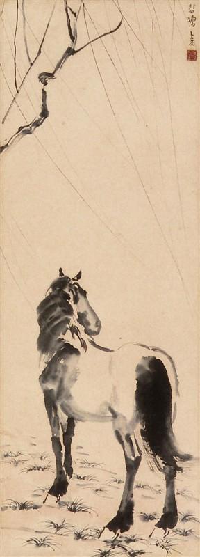 徐悲鸿国宝级大师作品，国家愿意用齐白石和徐悲鸿的画来换