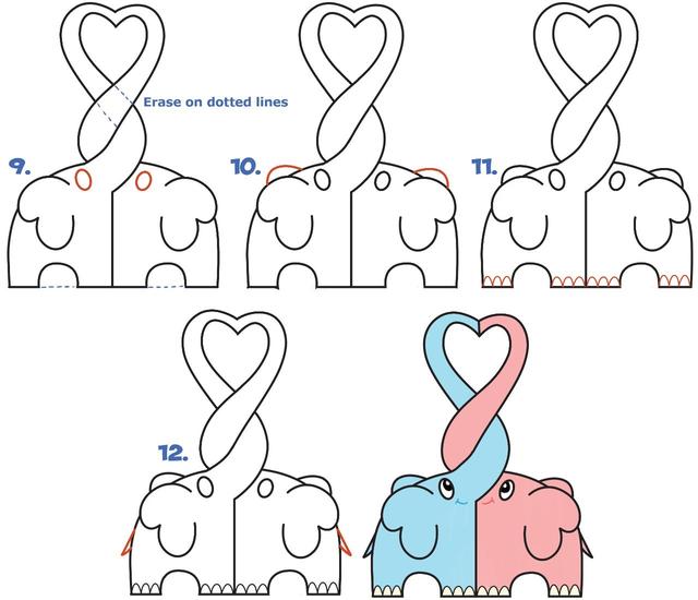  儿童简笔画关于爱心的画法，520送你一颗小心心