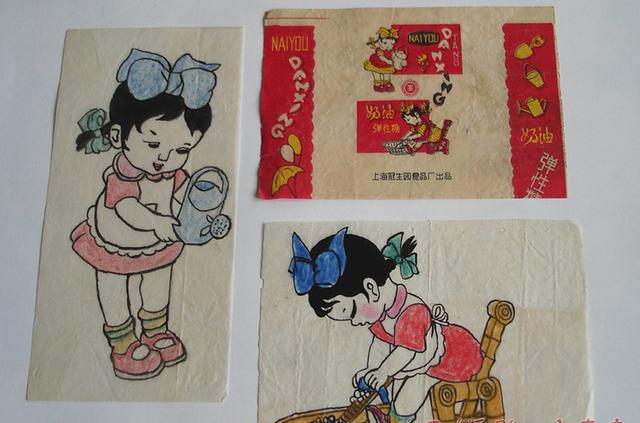 70年代老糖纸，这些小时候收集过的糖纸