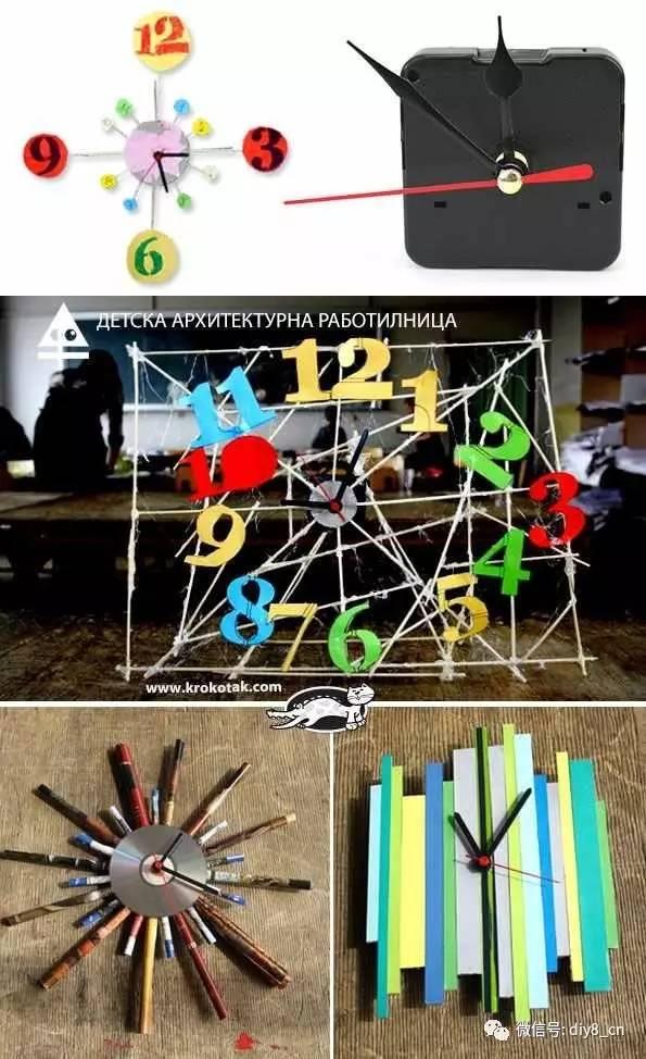时钟纯手工制作，我的手工作品-——钟表