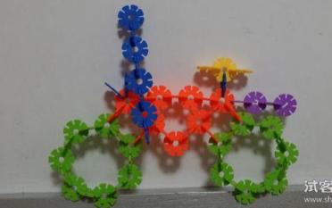 雪花片拼图大全，雪花片拼图教程图解大全（雪花片拼图素材）