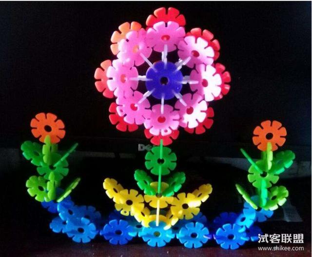 雪花片拼图大全，雪花片拼图教程图解大全（雪花片拼图素材）