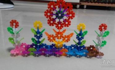 雪花片拼图大全，雪花片拼图教程图解大全（雪花片拼图素材）