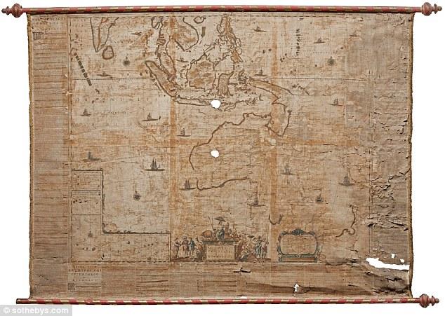 澳大利亚地区地图高清版大图，现存最早的澳大利亚地图