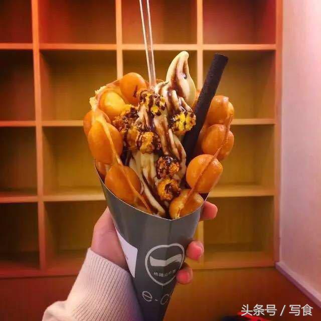 奶油蛋仔冰淇淋，美炸天的鸡蛋仔冰淇淋