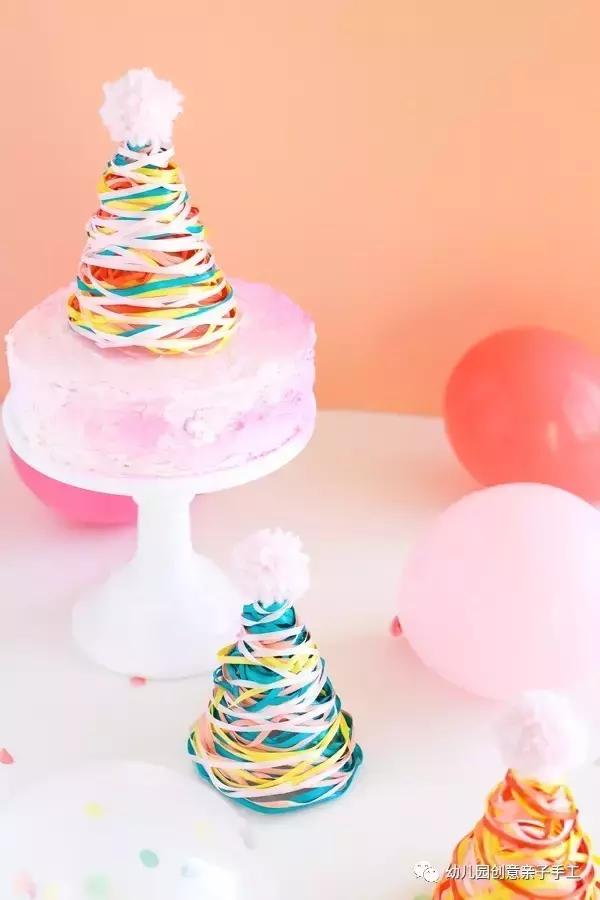 生日帽子怎么做手工，幼儿园手工制作（怎么用卡纸做简单又漂亮的生日帽）