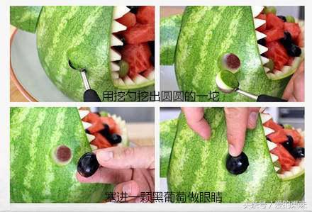 简易西瓜水果拼盘做法，吃水果也需要一种情调