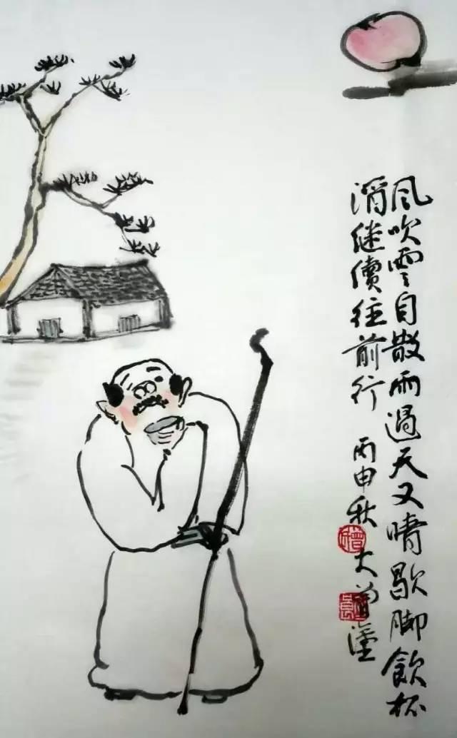 湘乡人曾初良：与画相配率性而肆意调侃的打油诗