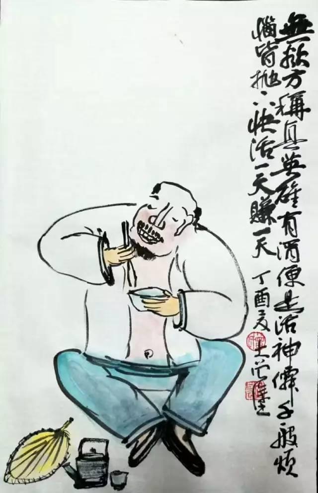 湘乡人曾初良：与画相配率性而肆意调侃的打油诗