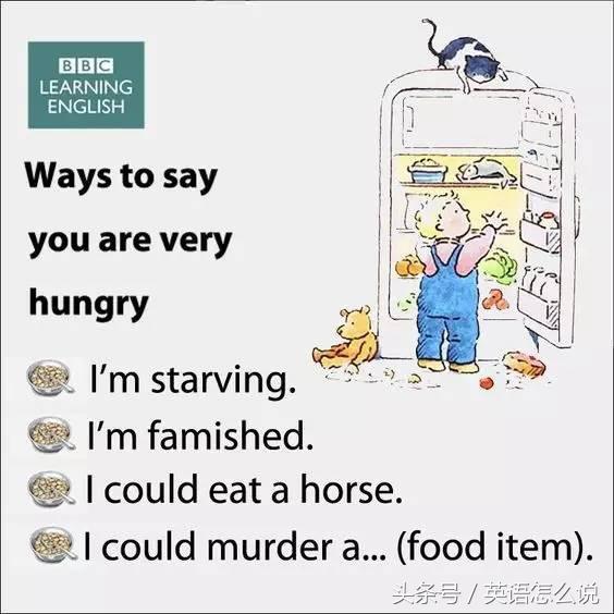 饿死的英文怎么写，饿死了用英语怎么说