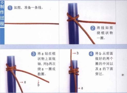 编绳子的编法图解，手绳编法教程超简单