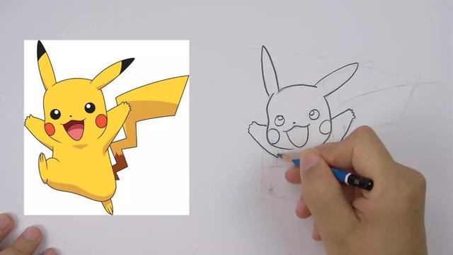 可爱的动漫皮卡丘画法，教你用手绘重温儿时经典动画