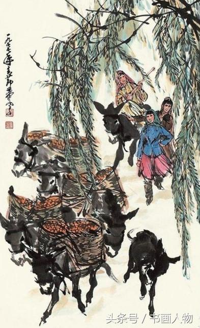 黄胄人物画代表作，著名画家黄胄