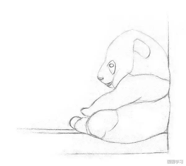 小猫素描简单画法，动物素描入门基础训练