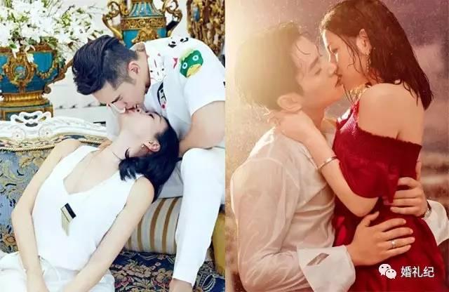 我从刘诗诗陈妍希的婚纱照中总结了8类创意婚纱照pose，刘诗诗秀禾服婚纱照