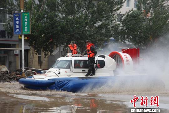 吉林省永吉县洪水灾区，永吉遭洪水淹城