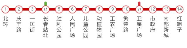 长春地铁1号线，长春地铁1号线末班车（路虎越野车闯入长春轻轨线致列车晚点）