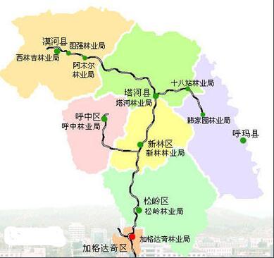 加格达奇和漠河，将开通哈尔滨、加格达奇航线