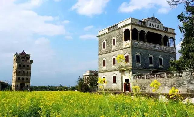 广东开平碉楼景区，国重点文物保护单位和世界文化遗产