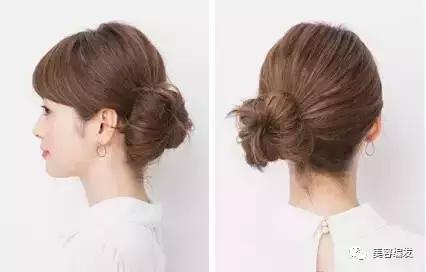 短发编发简单的丸子头，夏天到了还在披头散发