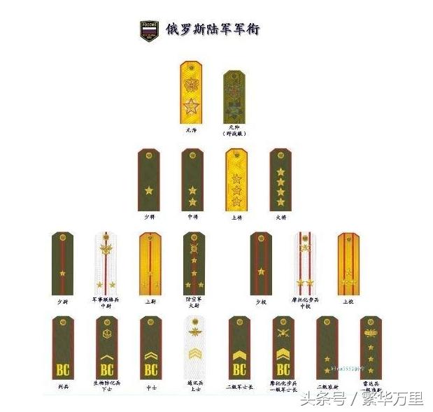 越南军队的军衔和职务，世界大部分国家都只设立了上尉