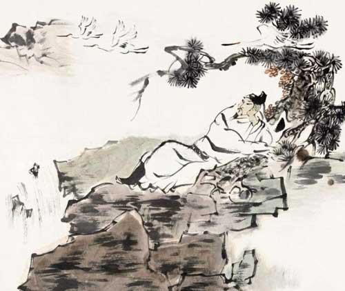 一生好入名山游，后世称李白为谪仙人