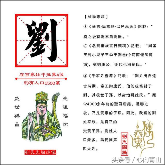 刘姓的历史名人及事迹简介，如果评选十大刘姓历史名人