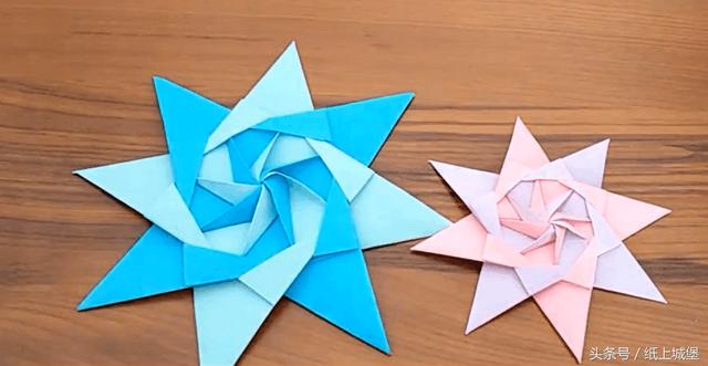怎么用折星星的纸做其他东西，DIY五角星纸花的方法