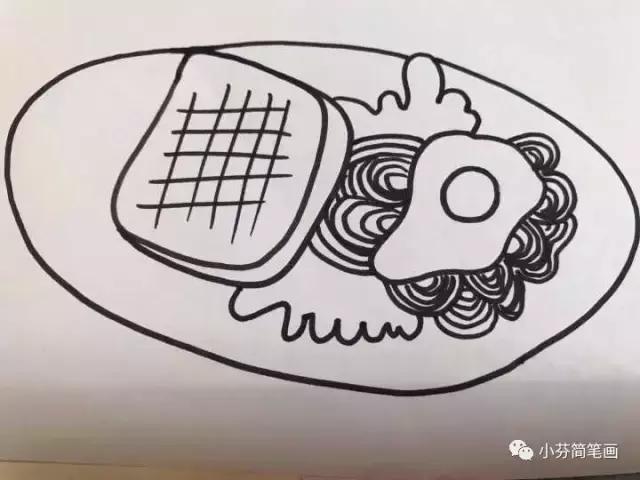 一块简单牛排怎么画，教你画一盘美滋滋的牛排